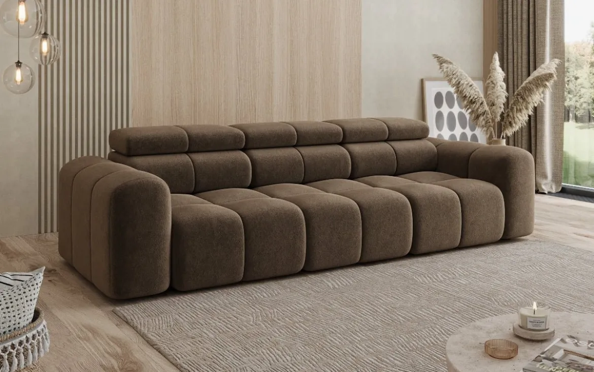 Designer Sofa 3 Sitzer Mia in Chenille