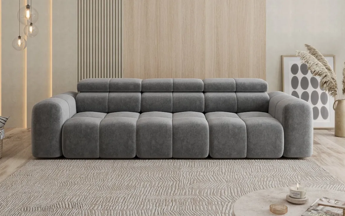 Designer Sofa 3 Sitzer Mia in Chenille