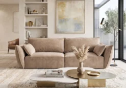 Designer Sofa 3 Sitzer Nuvola in Samt