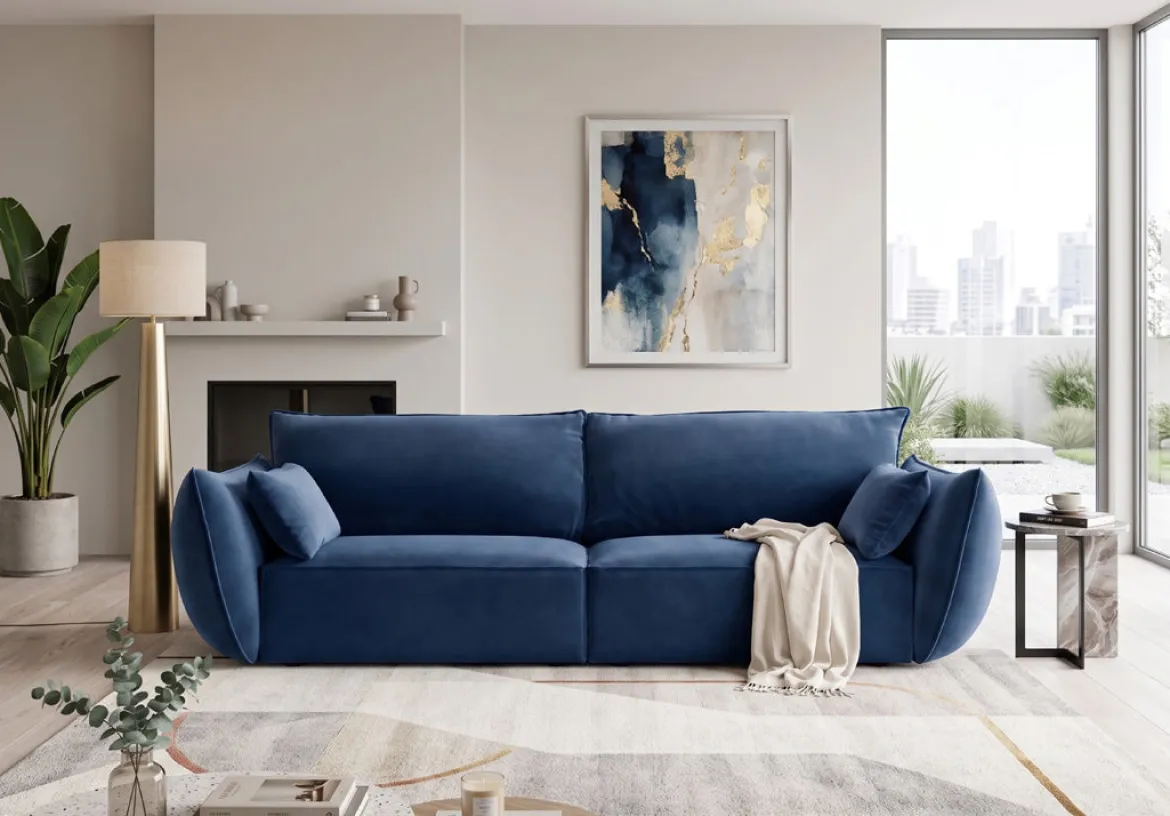 Designer Sofa 3 Sitzer Nuvola in Samt