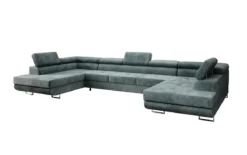 Designer Sofa Taormina mit Schlaf- und Klappfunktion in Cord