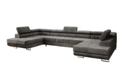 Designer Sofa Taormina mit Schlaf- und Klappfunktion in Cord