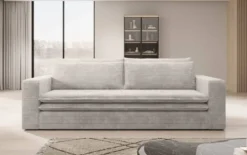 Designer Sofa Tilo mit Schlaf- und Klappfunktion aus Cord