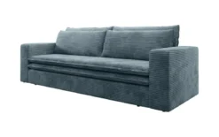 Designer Sofa Tilo mit Schlaf- und Klappfunktion aus Cord