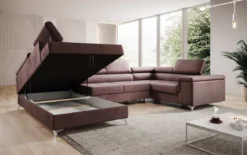 Designer Sofa Torino mit Schlaf- und Klappfunktion