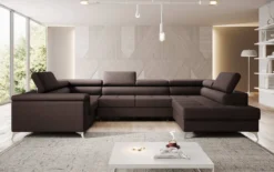 Designer Sofa Torino mit Schlaf- und Klappfunktion