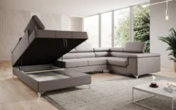 Designer Sofa Torino mit Schlaf- und Klappfunktion