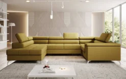 Designer Sofa Torino mit Schlaf- und Klappfunktion