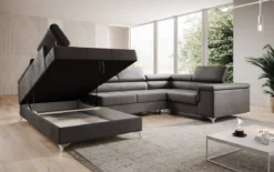 Designer Sofa Torino mit Schlaf- und Klappfunktion