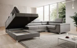Designer Sofa Torino mit Schlaf- und Klappfunktion