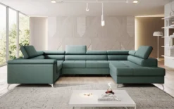 Designer Sofa Torino mit Schlaf- und Klappfunktion
