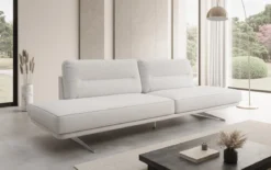 Designer Sofa Torino 3 Sitzer Open in Bouclé