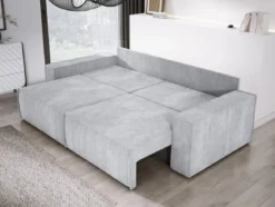 Designer Sofa Velanova 3 Sitzer Cord mit Schlaf- und Klappfunktion
