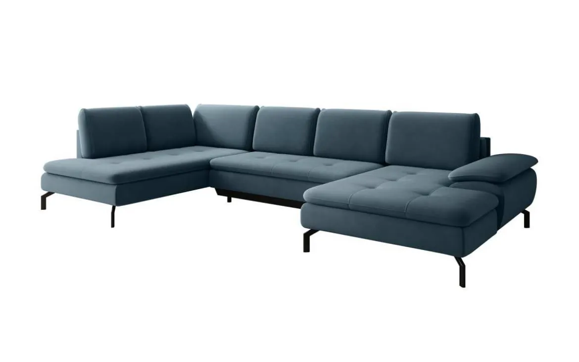 Designer Sofa Verila U mit Schlaf- und Klappfunktion