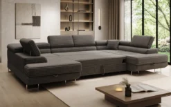 Designer Sofa Vigo mit Schlaf - und Klappfunktion in Cord