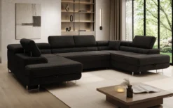 Designer Sofa Vigo mit Schlaf - und Klappfunktion in Cord