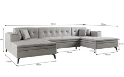Designer Sofa Vivana mit Schlaffunktion