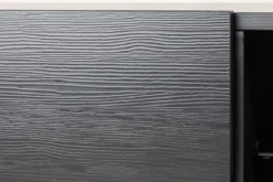 Designer TV-Lowboard Avento – Schwarz, Matt, mit Mittelfuß