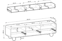 Designer TV Lowboard Layla 160 cm