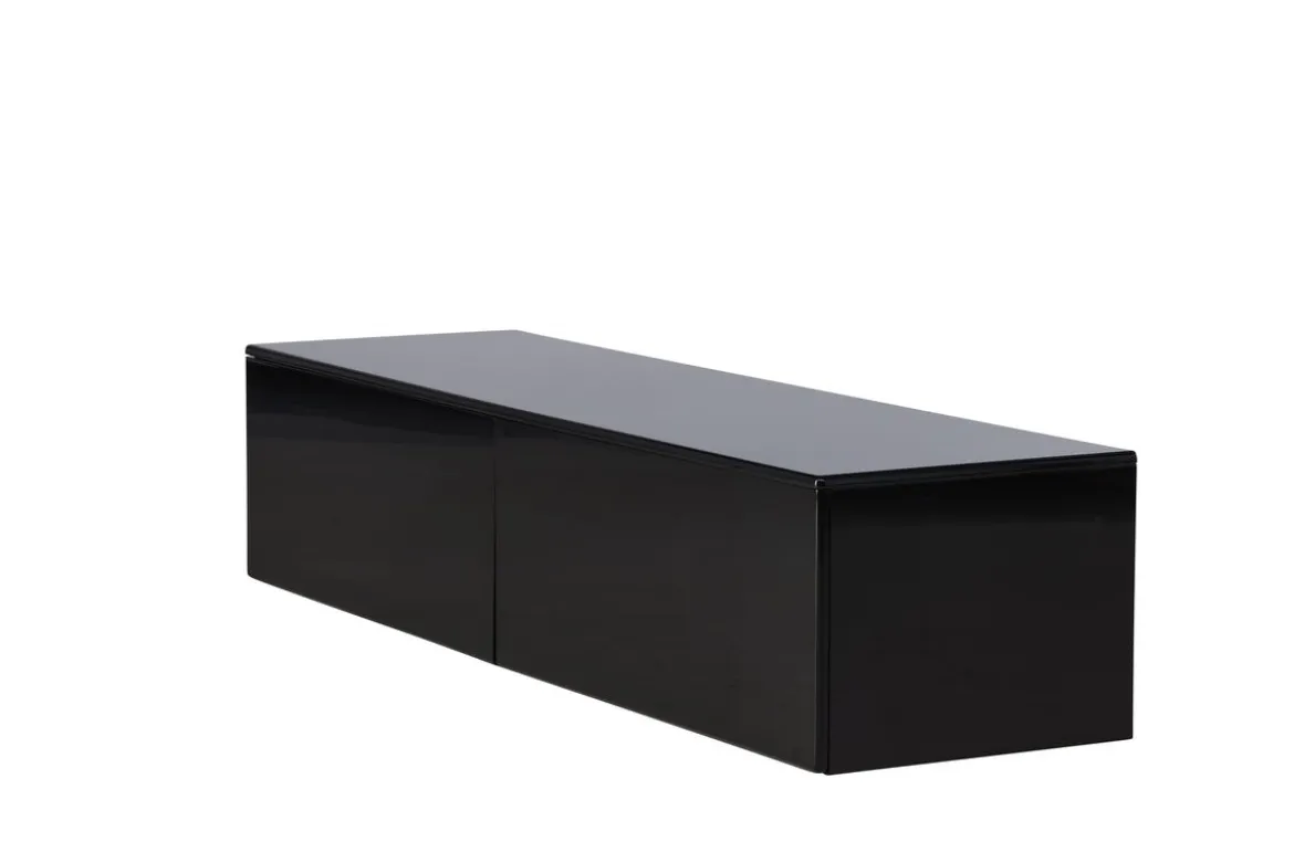 Designer TV-Lowboard Noirra – Schwebendes Design in Schwarz