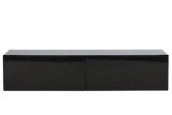 Designer TV-Lowboard Noirra – Schwebendes Design in Schwarz