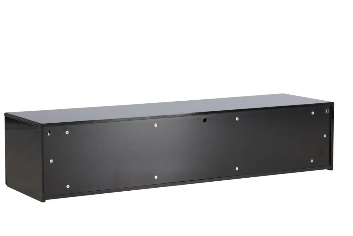 Designer TV-Lowboard Noirra – Schwebendes Design in Schwarz