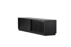 Designer TV-Lowboard Valero 180 cm MDF – Matt, mit Lamellenfront