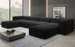 Designer U Sofa Snug in Bouclé