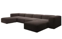 Designer U Sofa Snug in Bouclé