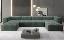 Designer U Sofa Snug in Cord