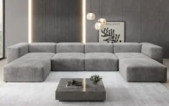 Designer U Sofa Snug in Cord