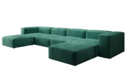 Designer U Sofa Snug in Samt