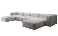 Designer U Sofa Snug in Samt