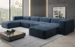 Designer U Sofa Snug in Samt