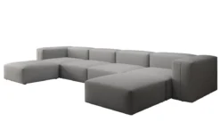 Designer U Sofa Snug in Stoff