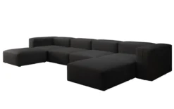 Designer U Sofa Snug in Stoff