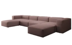 Designer U Sofa Snug in Stoff