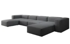 Designer U Sofa Snug in Stoff