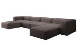 Designer U Sofa Snug in Stoff