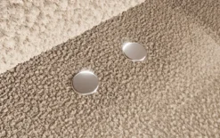 Designer U Sofa Sydney Bouclé mit elektrischer Schlaffunktion