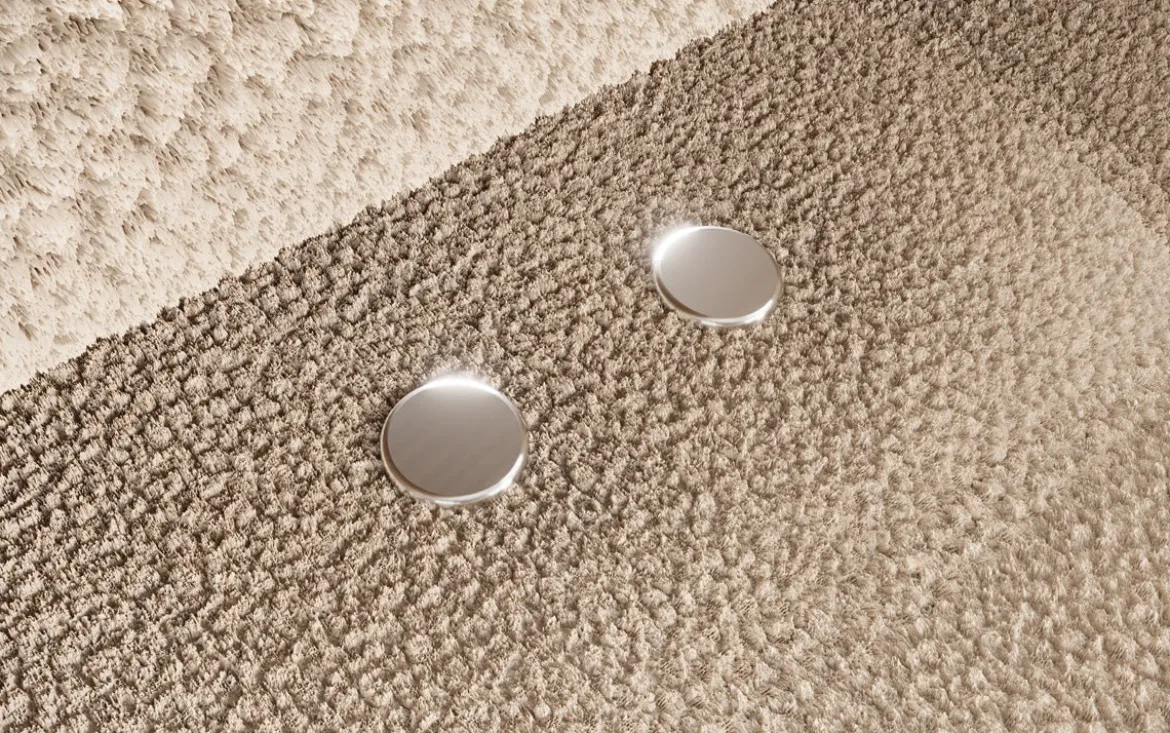 Designer U Sofa Sydney Bouclé mit elektrischer Schlaffunktion