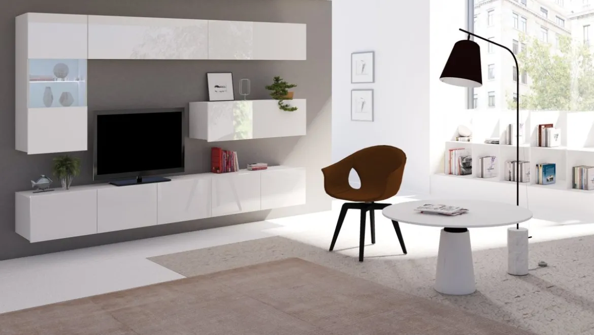 Designer Wohnwand Cezanne mit LED