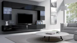 Designer Wohnwand Da Vinci mit LED