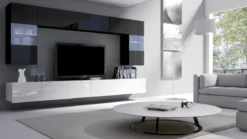 Designer Wohnwand Da Vinci mit LED