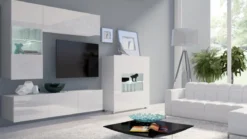 Designer Wohnwand Miro mit LED