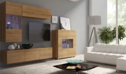 Designer Wohnwand Miro mit LED