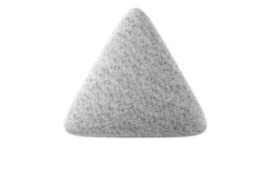 Dreieckiges Zierkissen Nook aus Bouclé