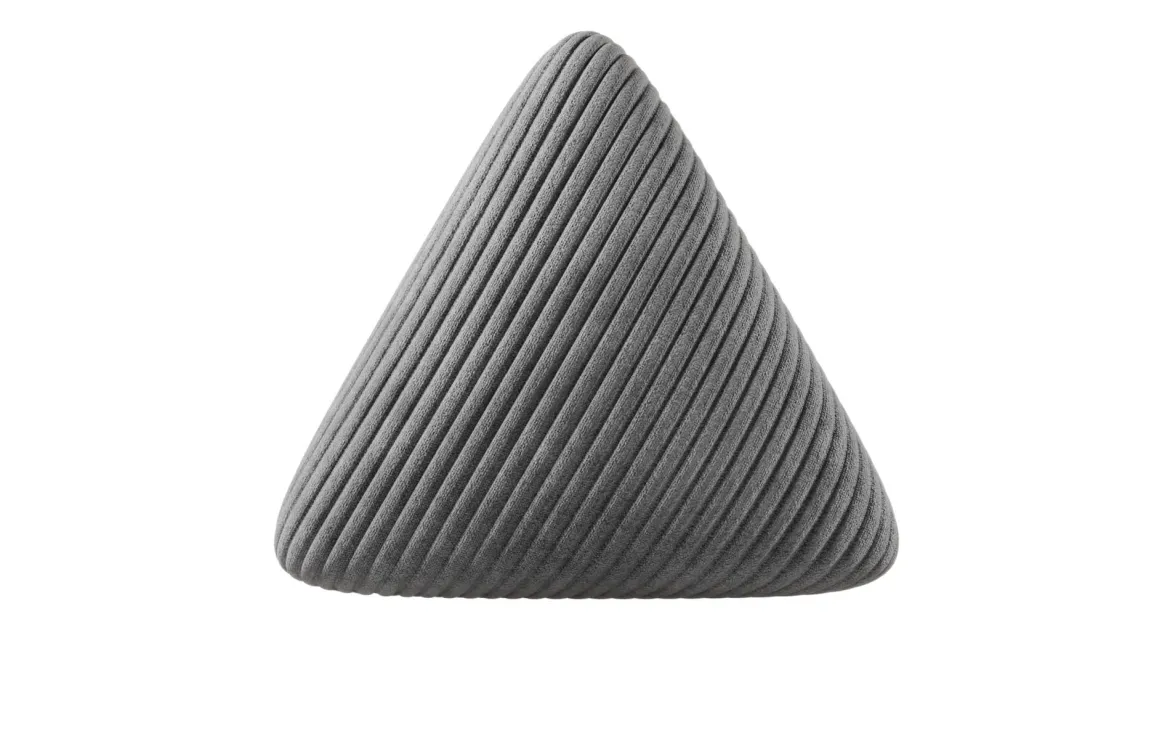 Dreieckiges Zierkissen Nook aus Cord