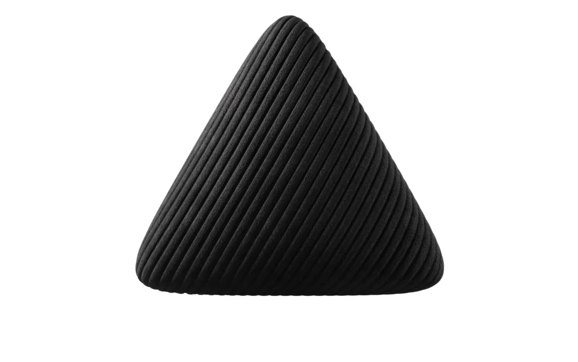 Dreieckiges Zierkissen Nook aus Cord