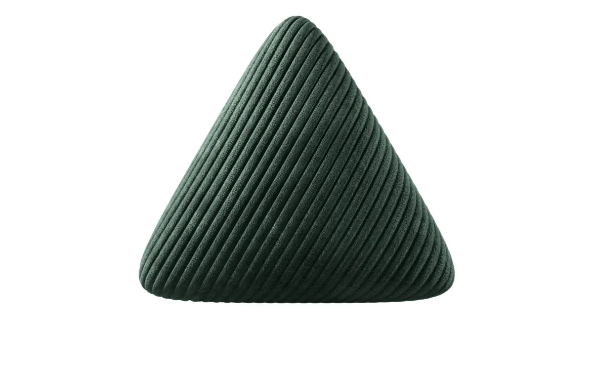 Dreieckiges Zierkissen Nook aus Cord